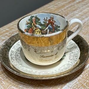 Vintage 22K gold Teacup and Saucer Set